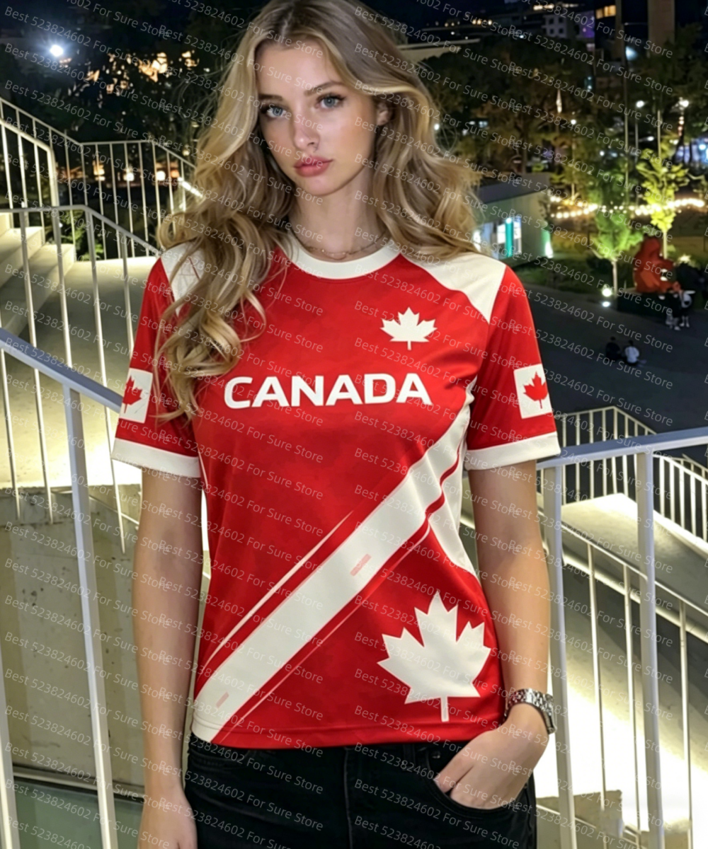 Street Fashion Canada - Summer Canada Soccer T shirt Jersey