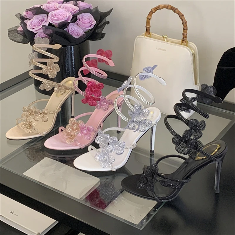 Street Fashion Styles - Aneikeh 2026 Summer Open Toe Ankle