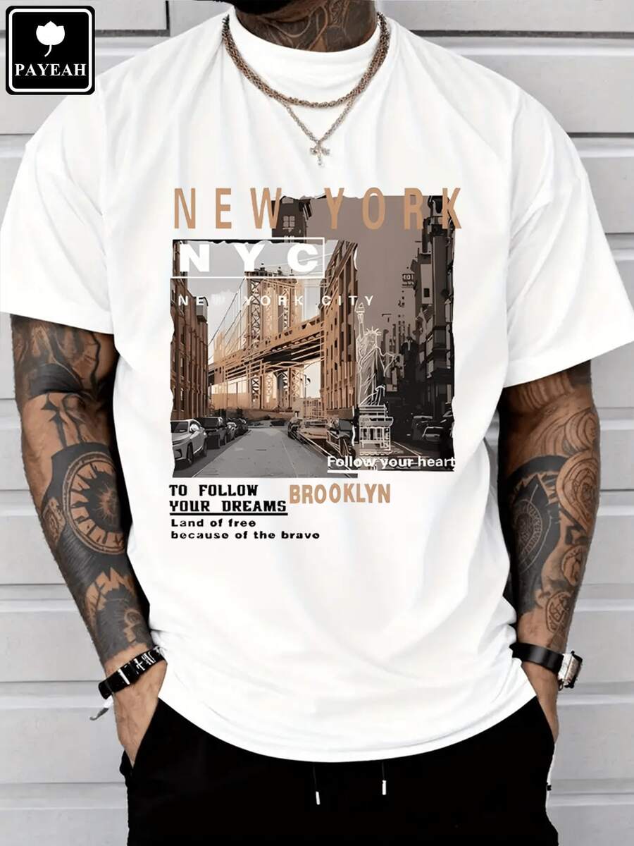 Street Fashion New York - PAYEAH Men's Casual Cotton Streetwear Street