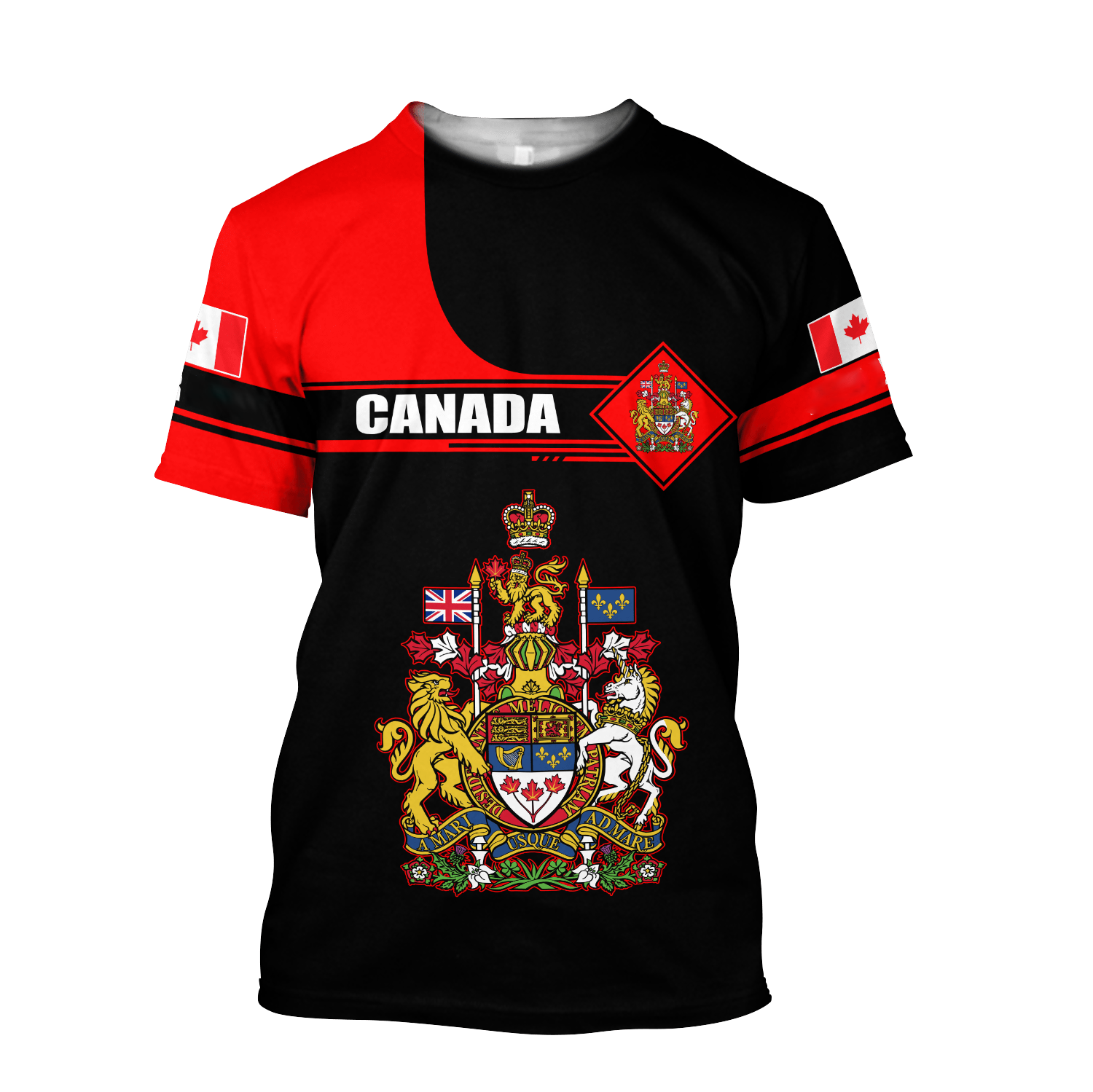 Street Fashion Canada - Canada Flag Graphic 3D Print Mens