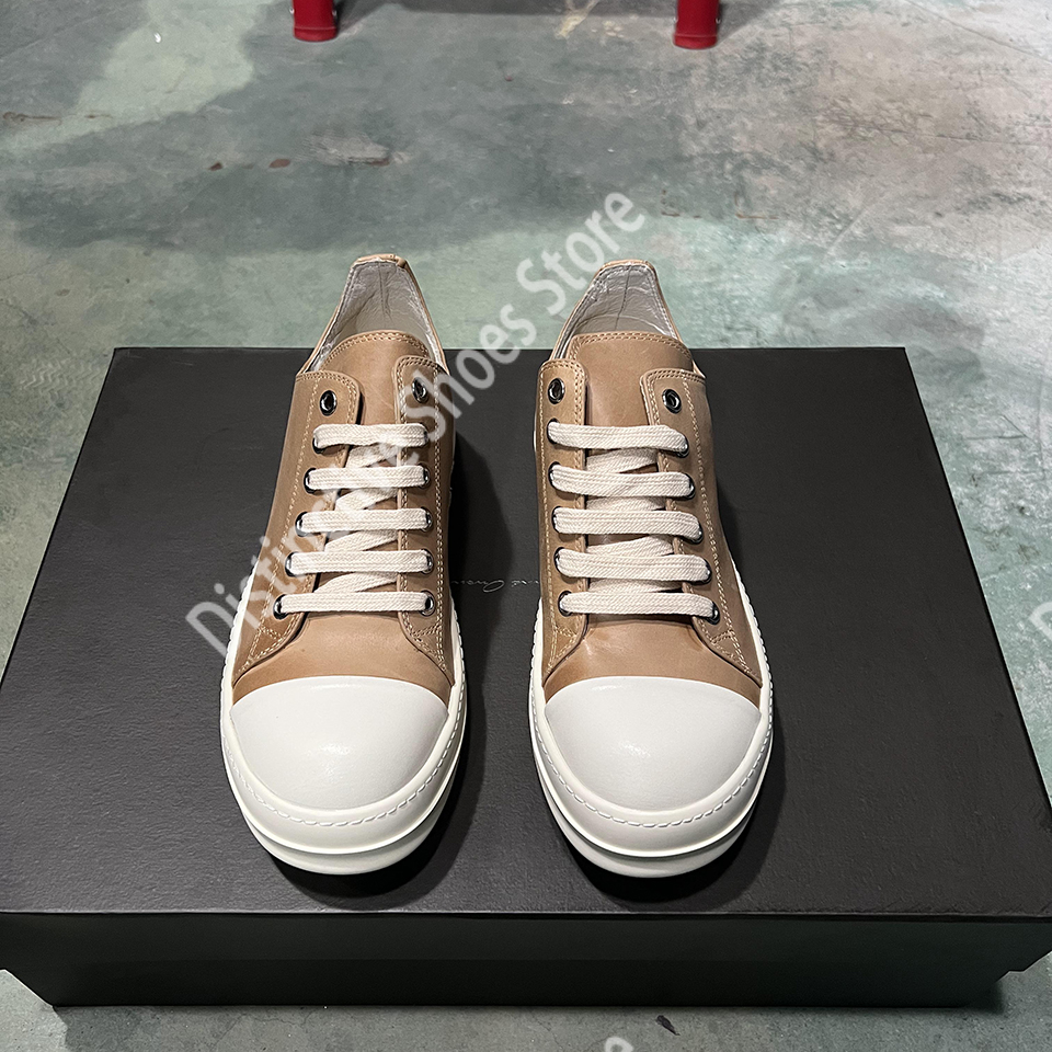 Street Fashion Couple - Leather Low Top Ro Men's Shoes