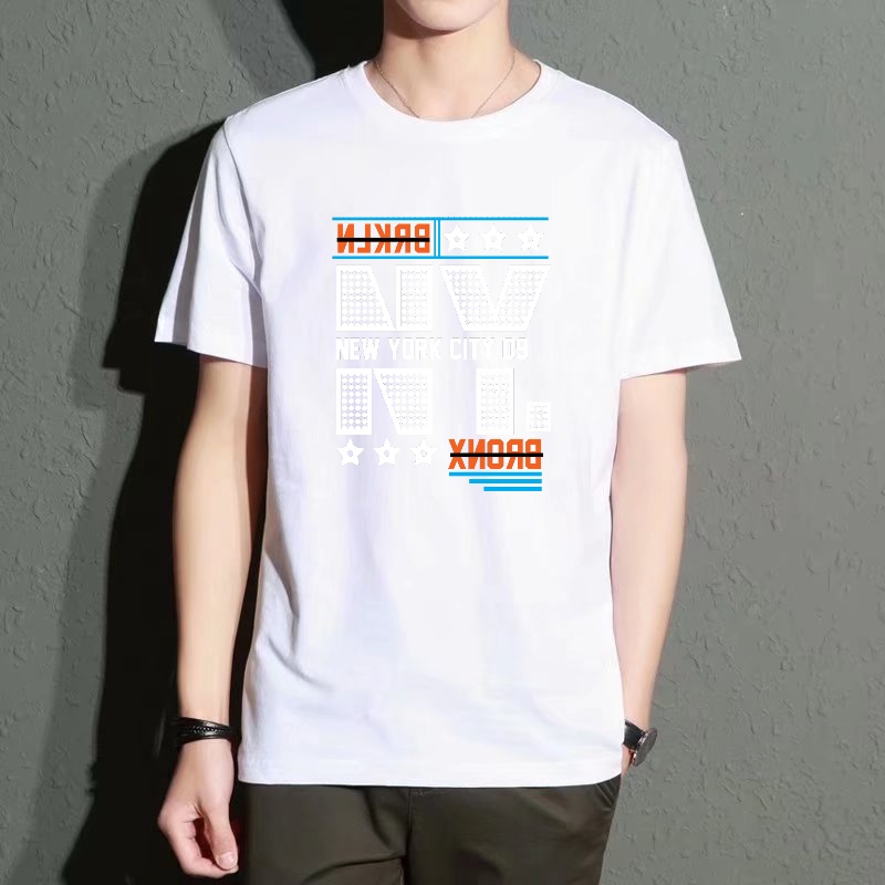 Men's Black Round-Neck Short-S - Street Fashion New York のレビューと価格