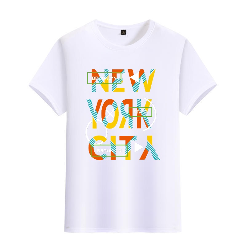 Men's Black Round-Neck Short-S - Street Fashion New York のレビューと価格