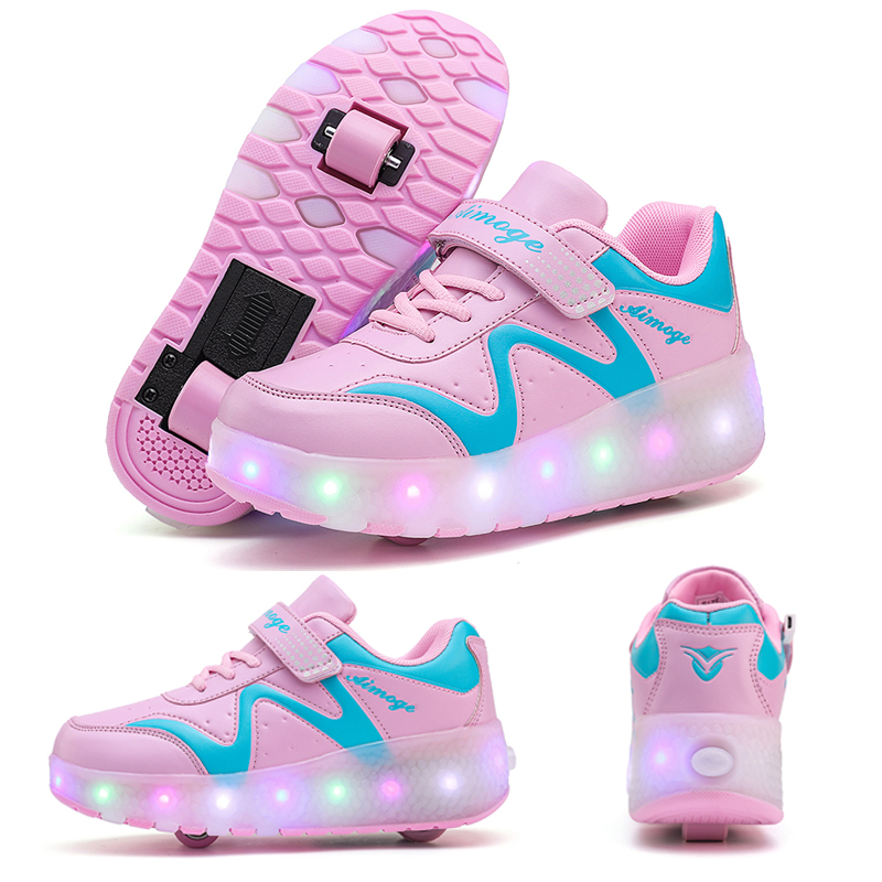 Fashion Luminous Roller Skates - Street Fashion Boy のレビューと価格