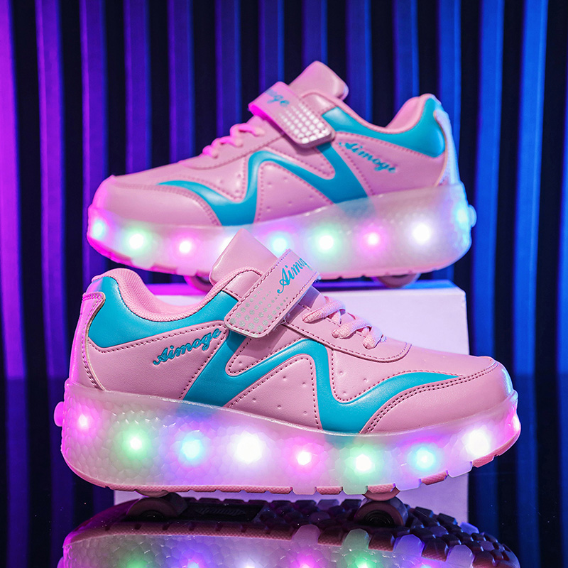Fashion Luminous Roller Skates - Street Fashion Boy のレビューと価格
