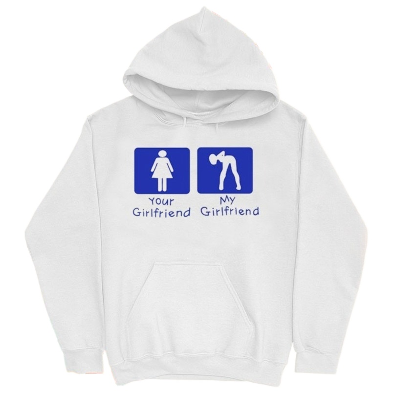 Your Girl Vs My Girl Hoodie Fa - Street Fashion Vs High Fashion のレビューと価格
