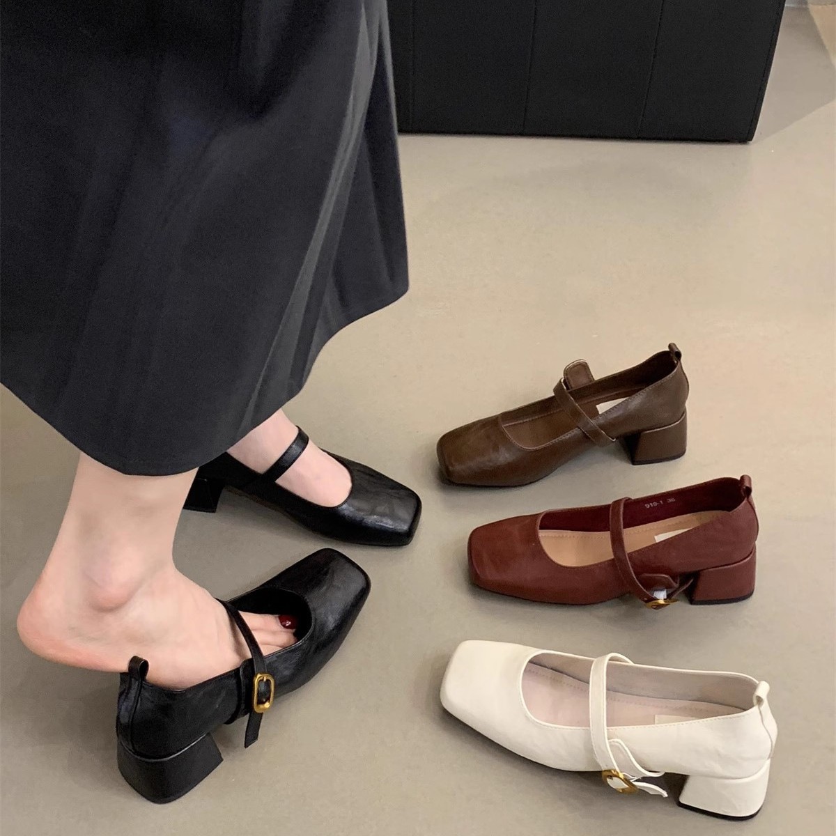 2025 Vintage Women Mary Jane S - Street Fashion Vintage のレビューと価格