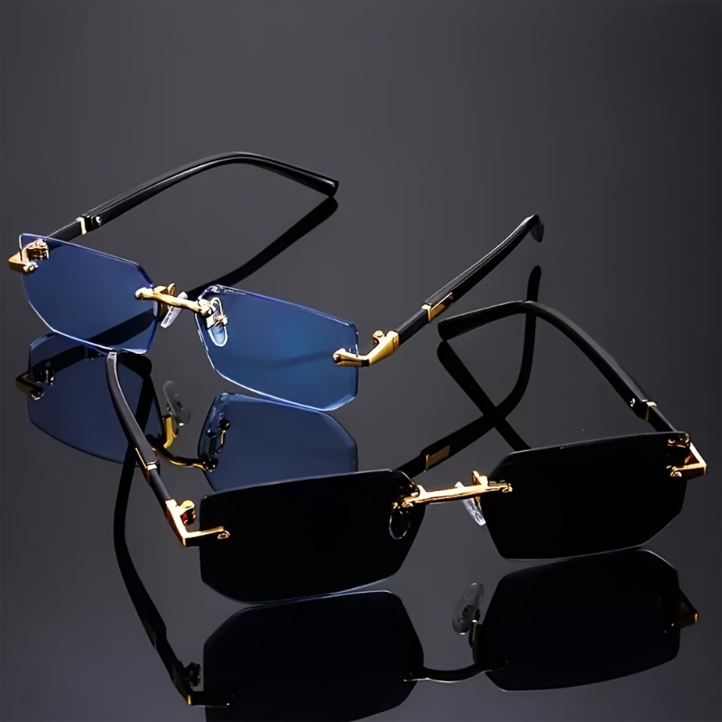 2-Pack Vintage Rimless Couple  - Street Fashion Shoot のレビューと価格