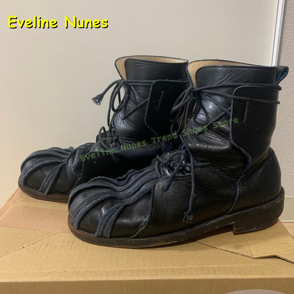 Women Vintage Ankle Boots Blac - Street Fashion Vintage のレビューと価格
