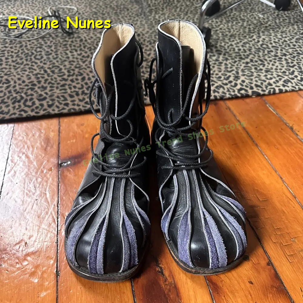 Women Vintage Ankle Boots Blac - Street Fashion Vintage のレビューと価格