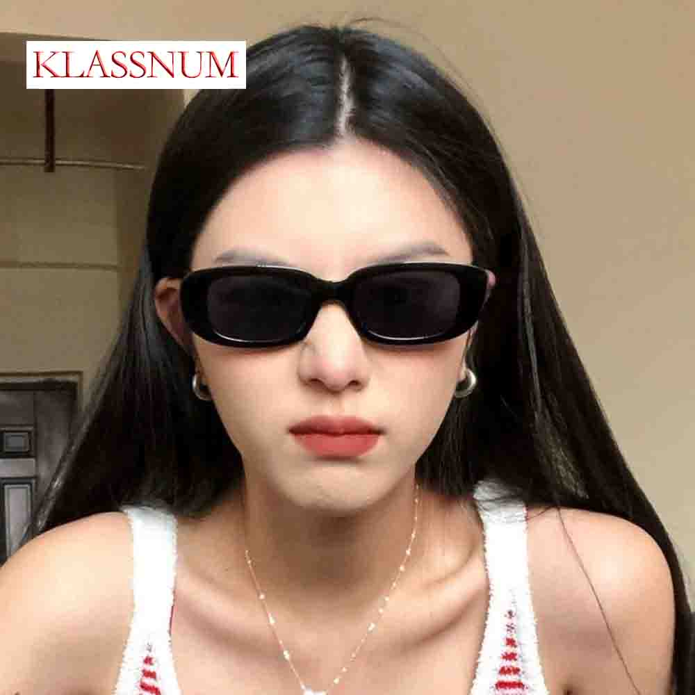 Fashion Small Square Frame Bla - Street Fashion Shoot のレビューと価格