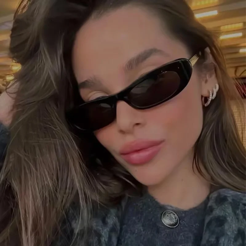 New Retro Oval Frame Sunglasse - Street Fashion Shoot のレビューと価格