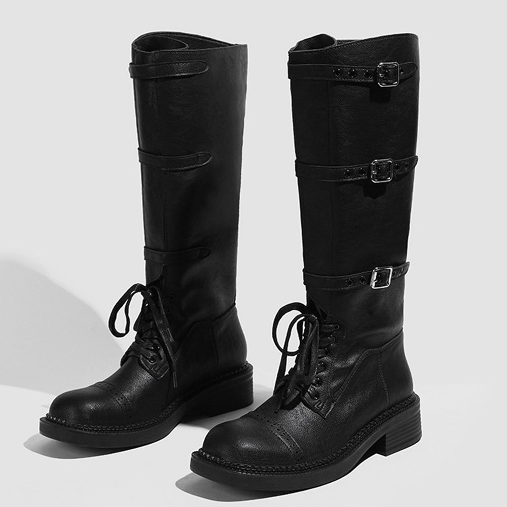 Women's Knee High Boots Vintag - Street Fashion Vintage のレビューと価格