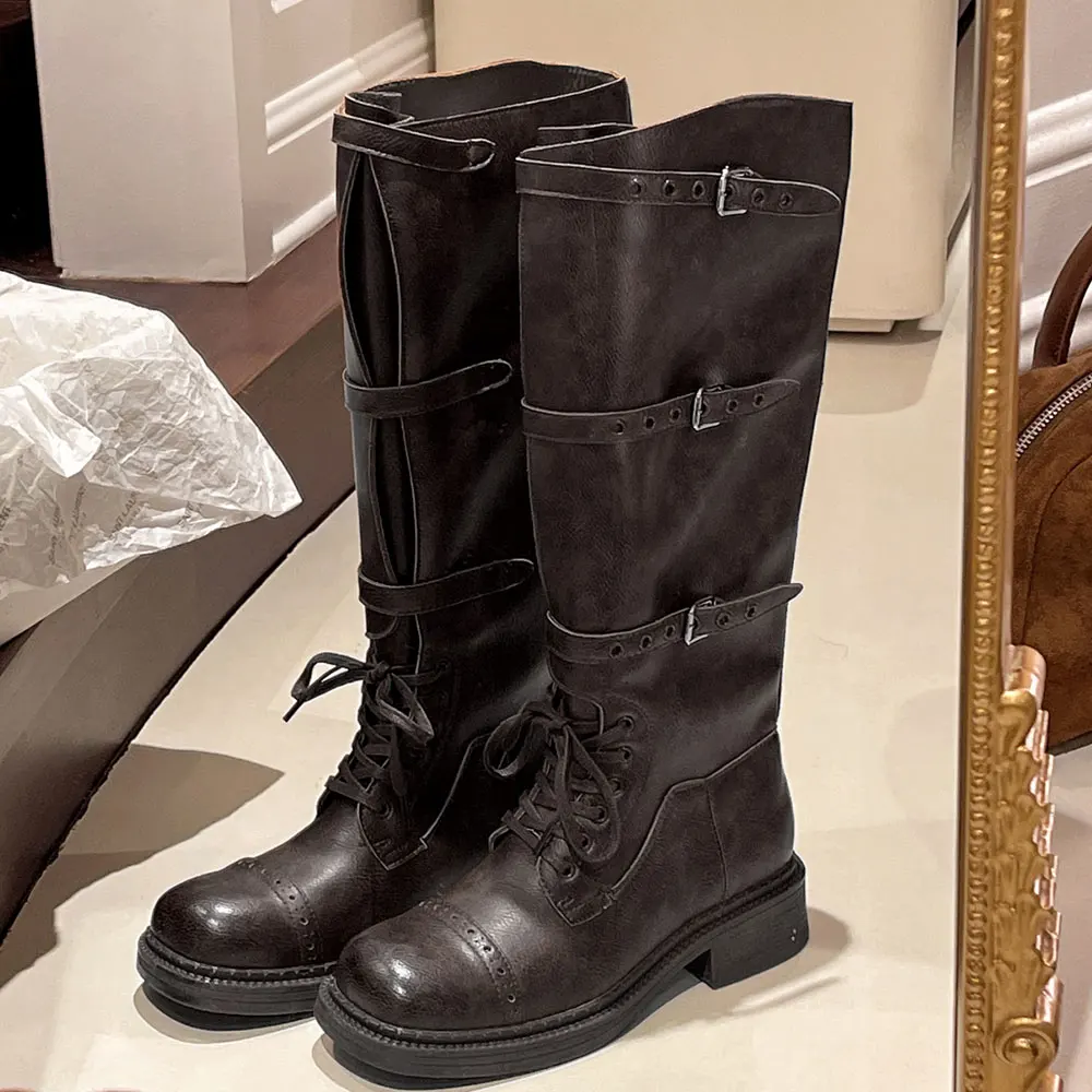 Women's Knee High Boots Vintag - Street Fashion Vintage のレビューと価格