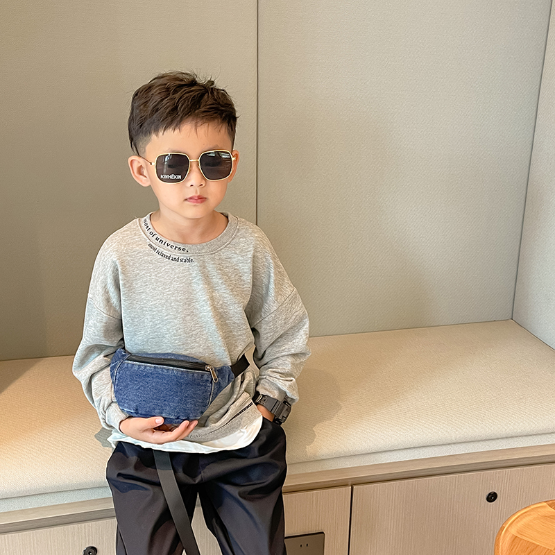 Fashion Denim Children's Waist - Street Fashion Boy のレビューと価格