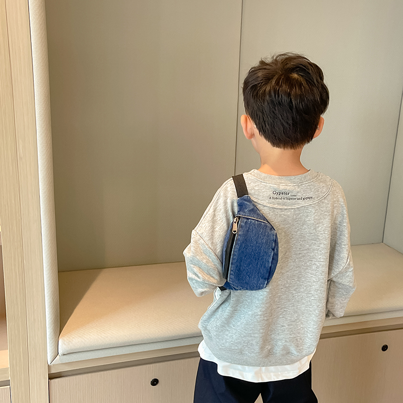 Fashion Denim Children's Waist - Street Fashion Boy のレビューと価格