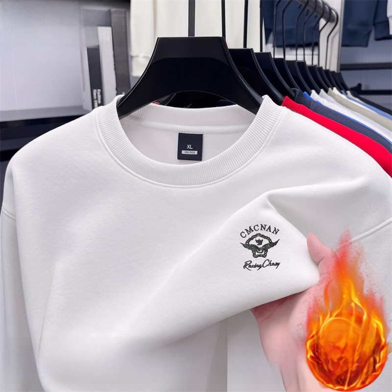 Thickened Fleece Long Sleeve C - Oversized Crewneck Fleece のレビューと価格