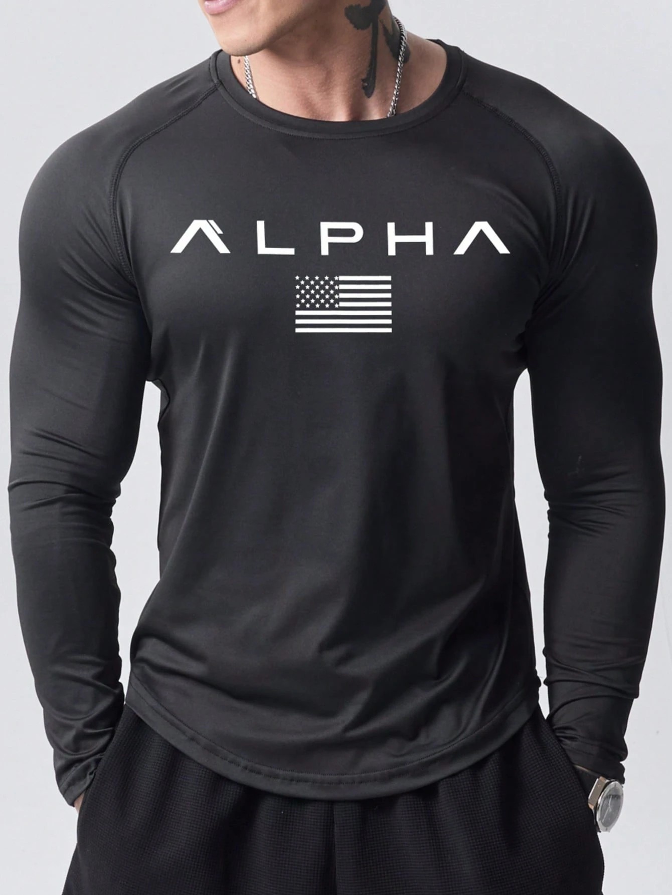 New men's long-sleeved T-shirt - Street Fashion China のレビューと価格