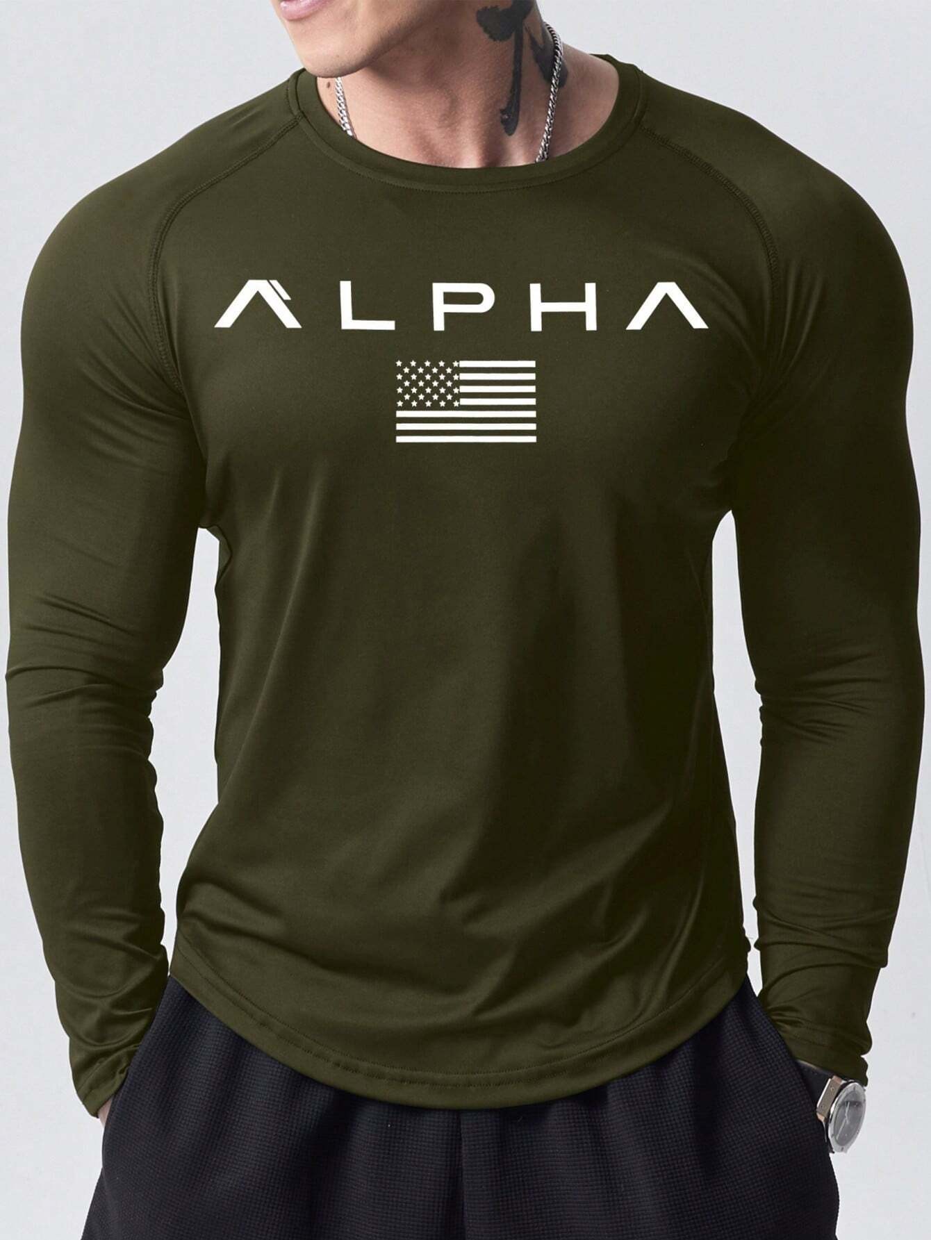 New men's long-sleeved T-shirt - Street Fashion China のレビューと価格