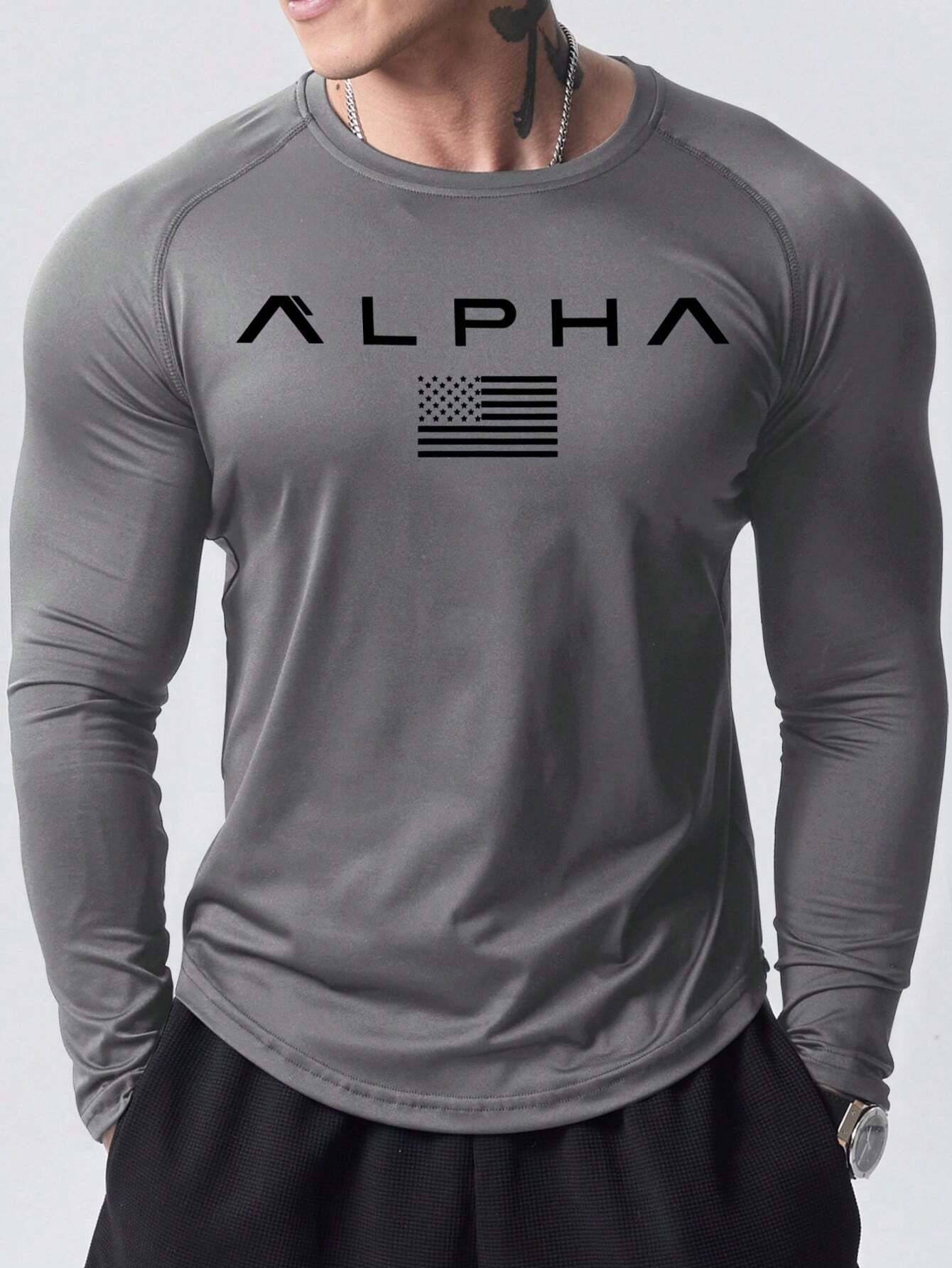 New men's long-sleeved T-shirt - Street Fashion China のレビューと価格