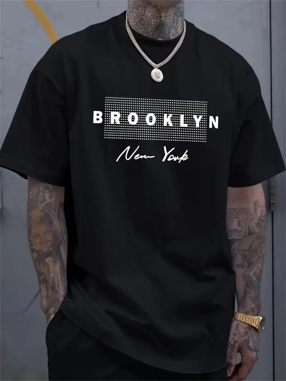 Men's New York Letter Printed  - Street Fashion New York のレビューと価格