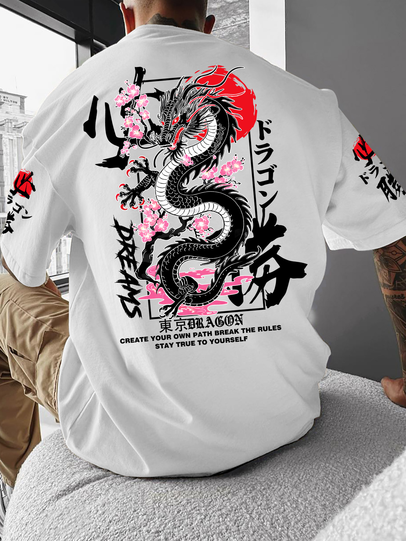 New Men Summer T-shirt  Street - Street Fashion Tokyo のレビューと価格