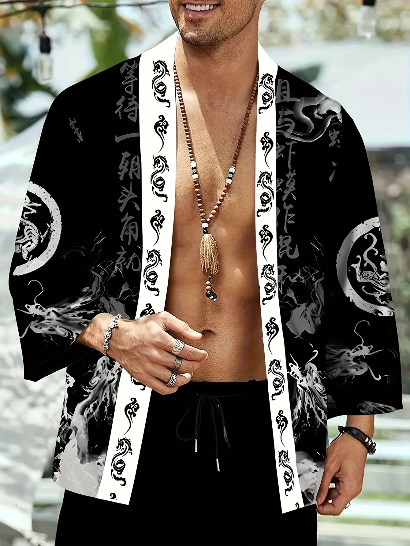 The 2026 summer new men's kimo - Street Fashion Styles のレビューと価格
