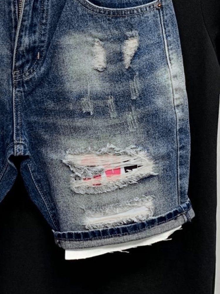 2026 Summer Ripped Straight Me - Street Fashion Korean のレビューと価格