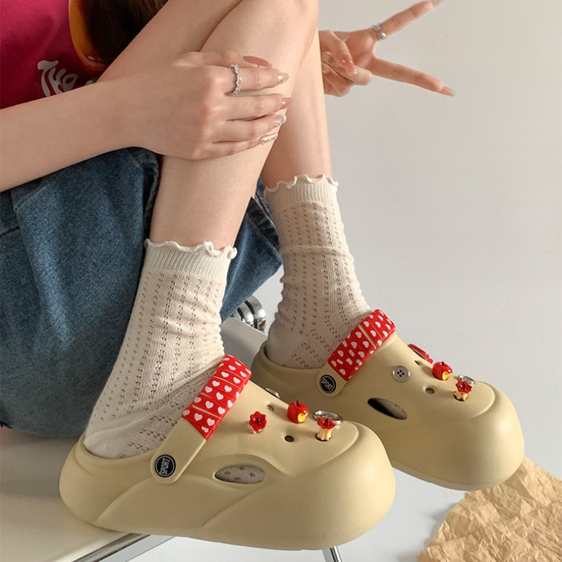Women Fashion Clogs Indoor Str - Street Fashion Korean のレビューと価格