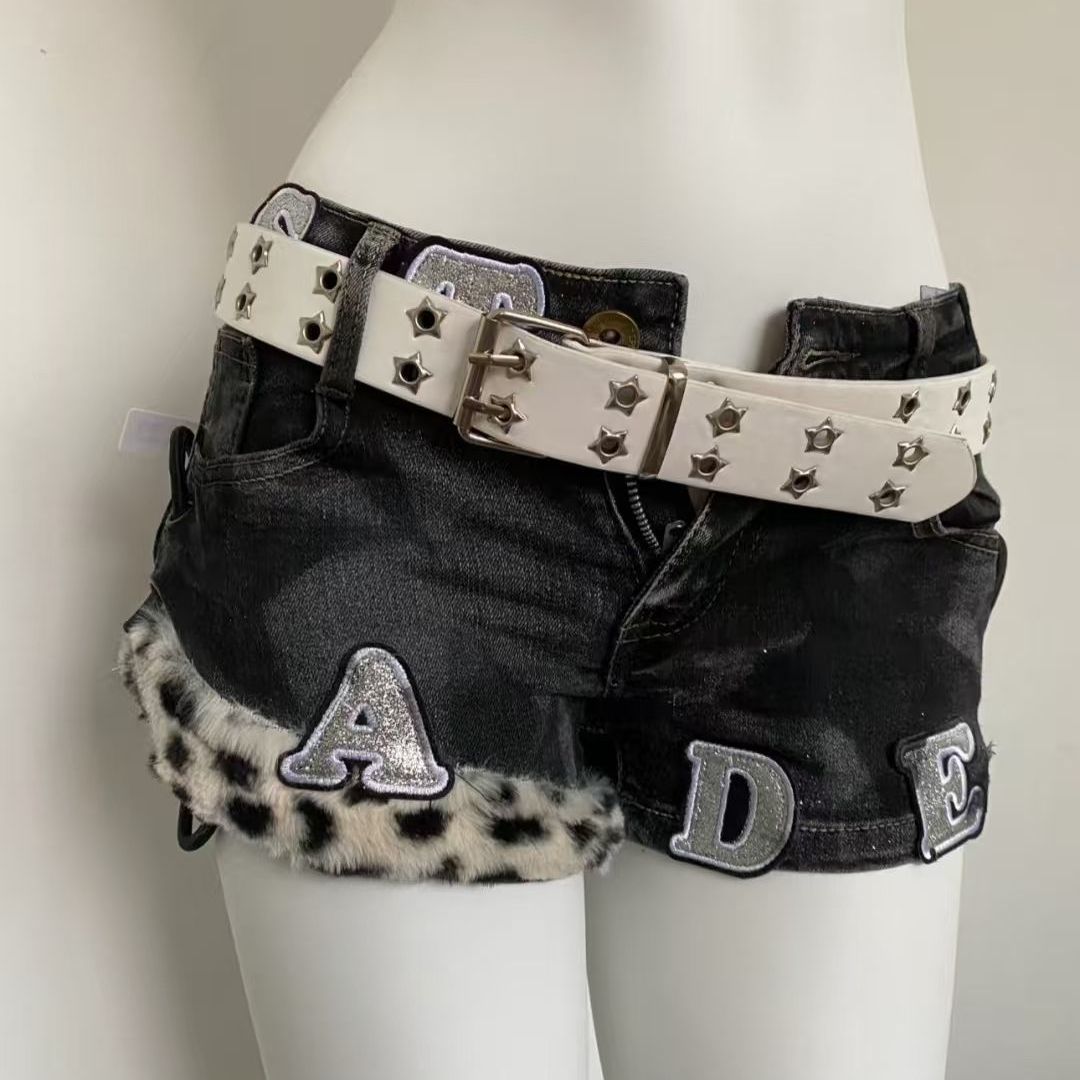Y2k Embroidered Patch Denim Sh - Street Fashion Vintage のレビューと価格