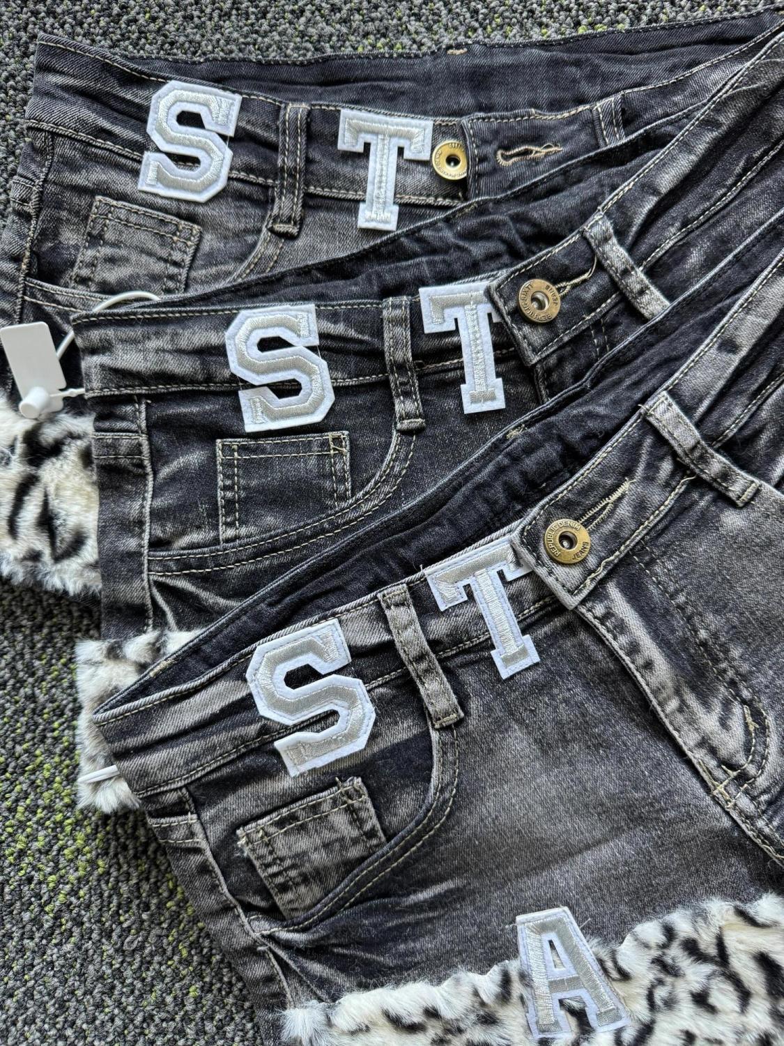 Y2k Embroidered Patch Denim Sh - Street Fashion Vintage のレビューと価格