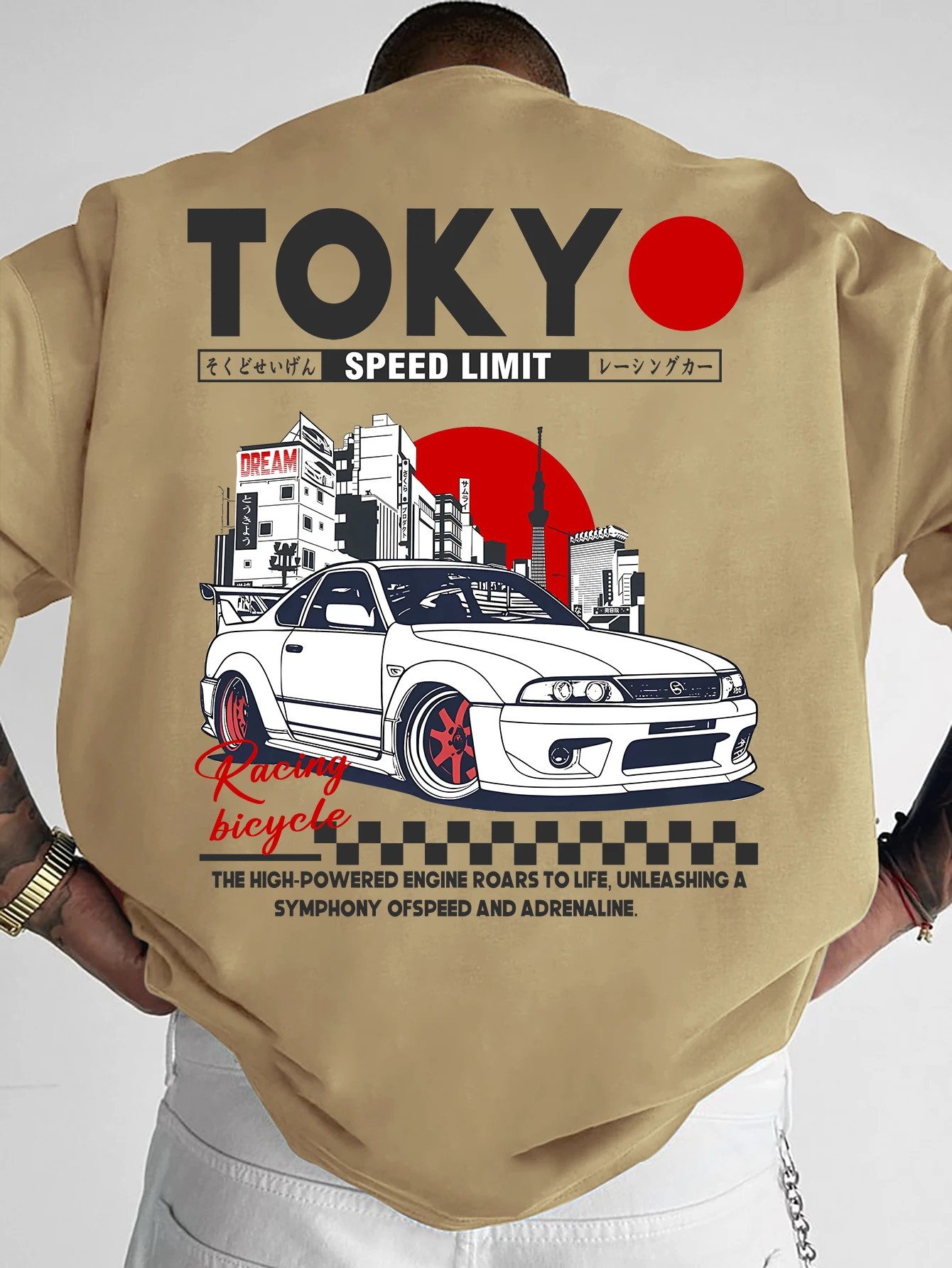 Men's Tokyo Racing logo print  - Street Fashion Tokyo のレビューと価格