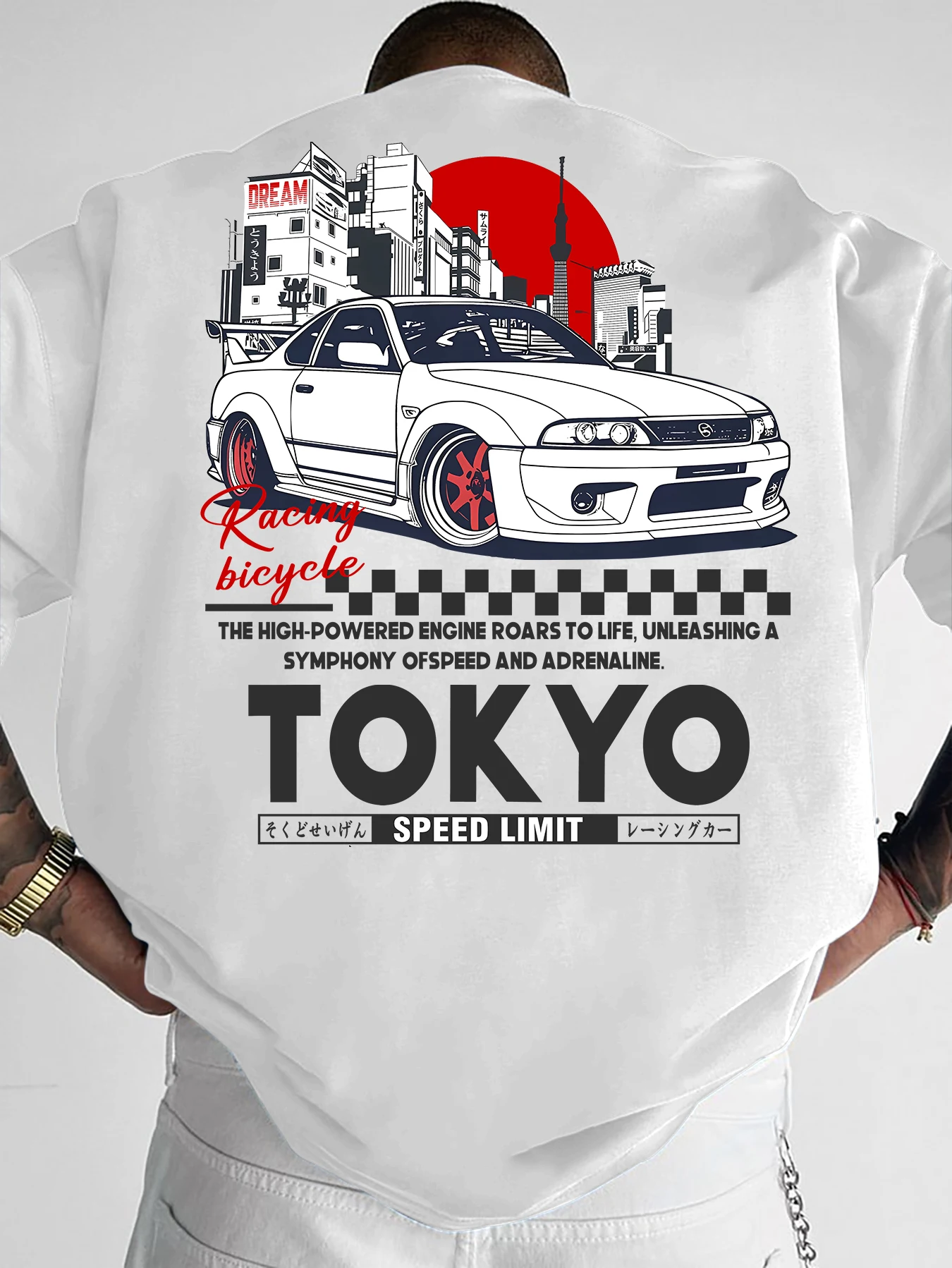 Men's Tokyo Racing logo print  - Street Fashion Tokyo のレビューと価格