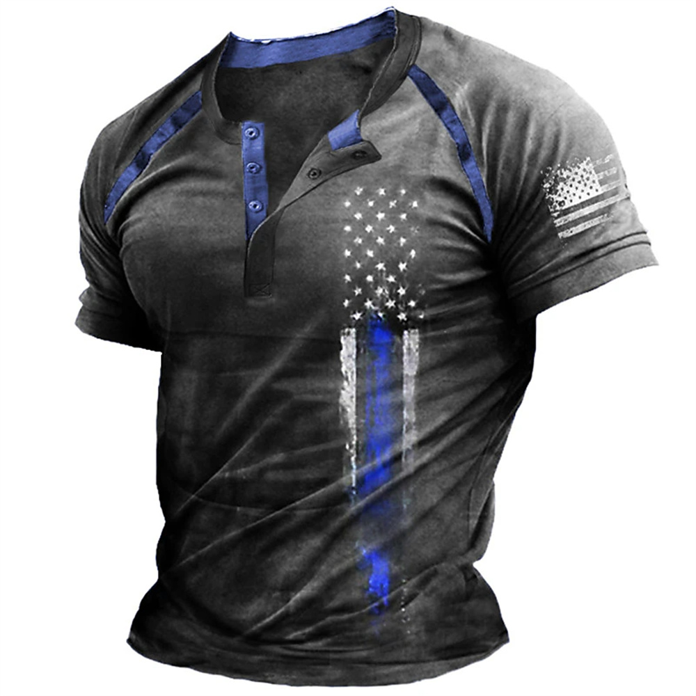 Funny 3D American Flag Print M - Street Fashion China のレビューと価格