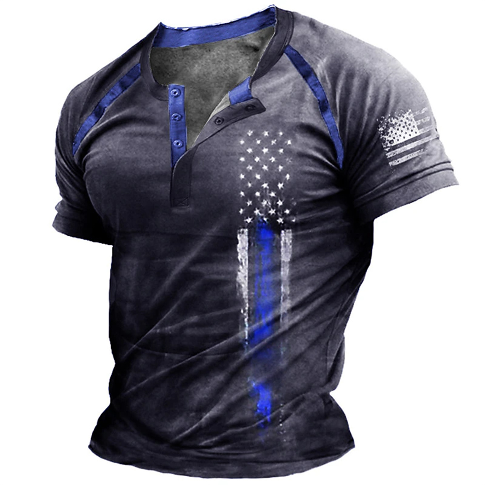 Funny 3D American Flag Print M - Street Fashion China のレビューと価格
