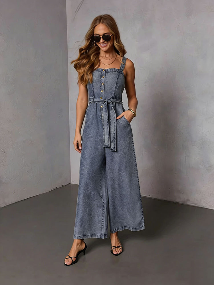 Summer Vintage Women Denim Jum - Street Fashion Vintage のレビューと価格