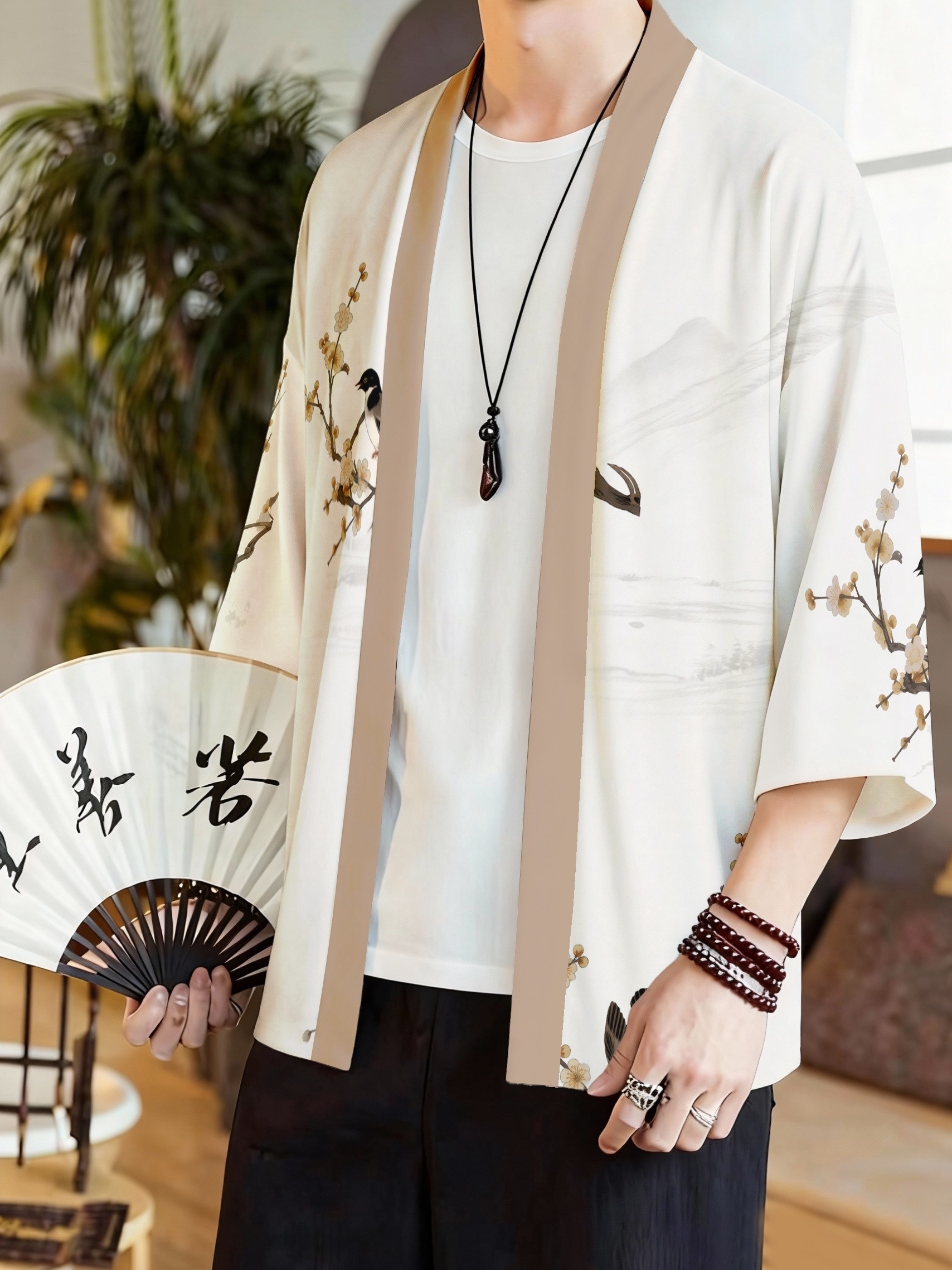 2026 Summer New Men's Kimono 3 - Street Fashion Styles のレビューと価格