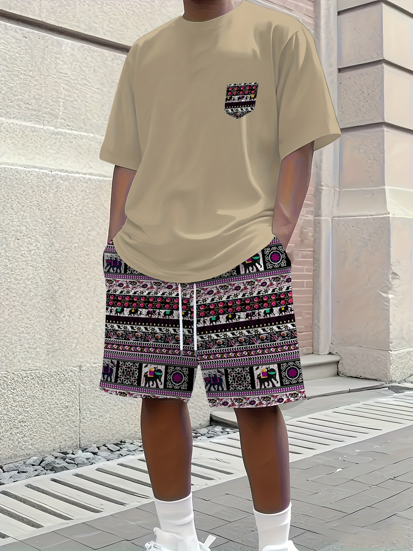 2026 Summer New Men's Short-Sl - Street Fashion Styles のレビューと価格