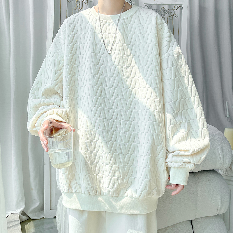 Trendy Oversize Men's Crew Nec - Oversized Crewneck Fleece のレビューと価格