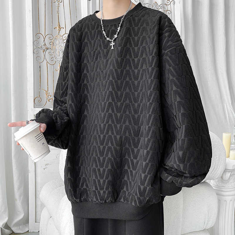 Trendy Oversize Men's Crew Nec - Oversized Crewneck Fleece のレビューと価格