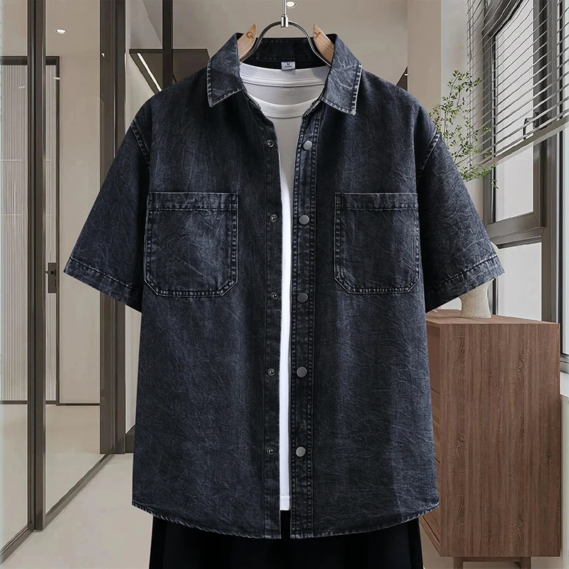 Men's Thin Denim Shirt New Sum - Street Fashion News のレビューと価格