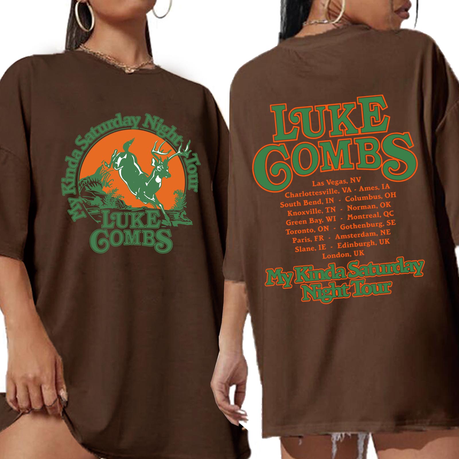 Luke-Combs Tour 2026 Shirt Wom - Oversized Crewneck Fleece のレビューと価格