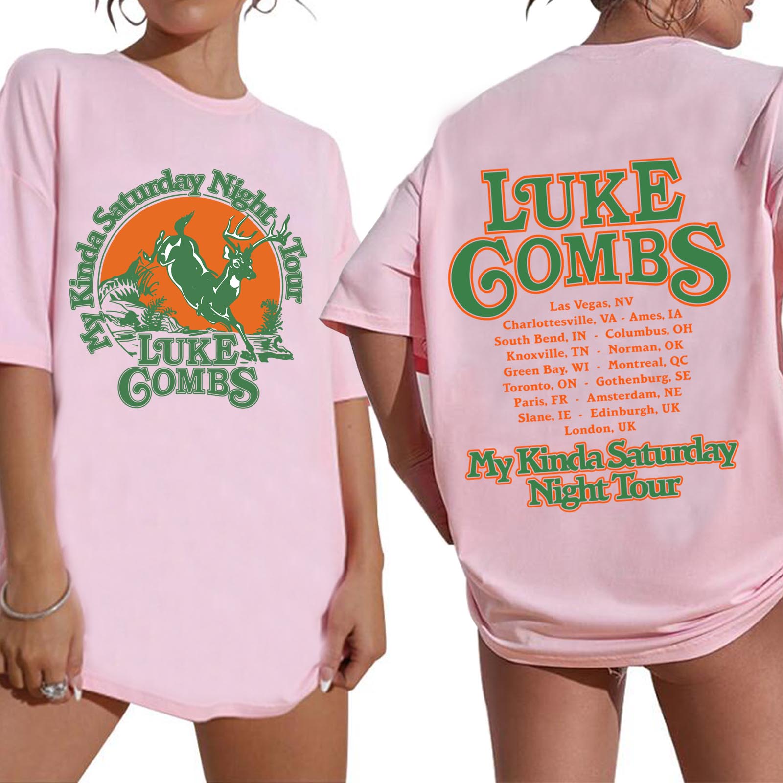 Luke-Combs Tour 2026 Shirt Wom - Oversized Crewneck Fleece のレビューと価格