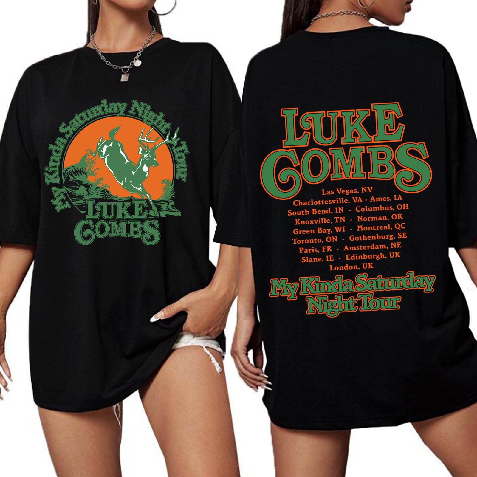 Luke-Combs Tour 2026 Shirt Wom - Oversized Crewneck Fleece のレビューと価格