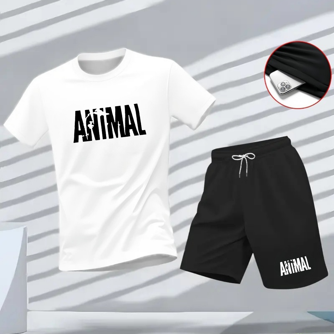 Animal letter minimalist style - Street Fashion Styles のレビューと価格