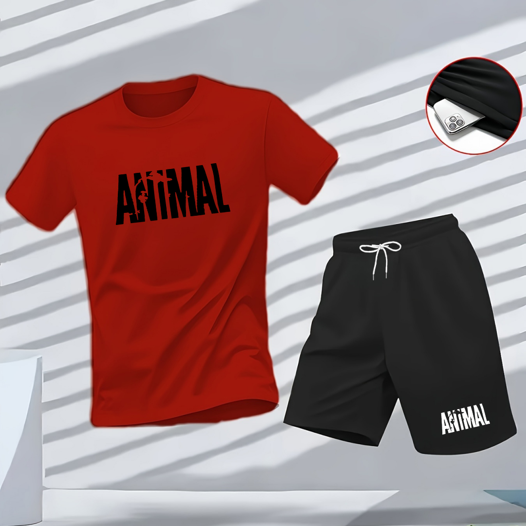 Animal letter minimalist style - Street Fashion Styles のレビューと価格