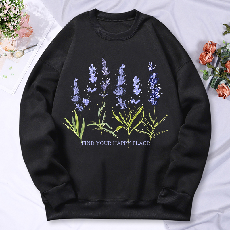 Beautiful Of Lavender Printing - Oversized Crewneck Fleece のレビューと価格