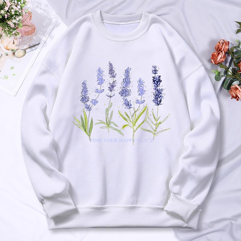 Beautiful Of Lavender Printing - Oversized Crewneck Fleece のレビューと価格