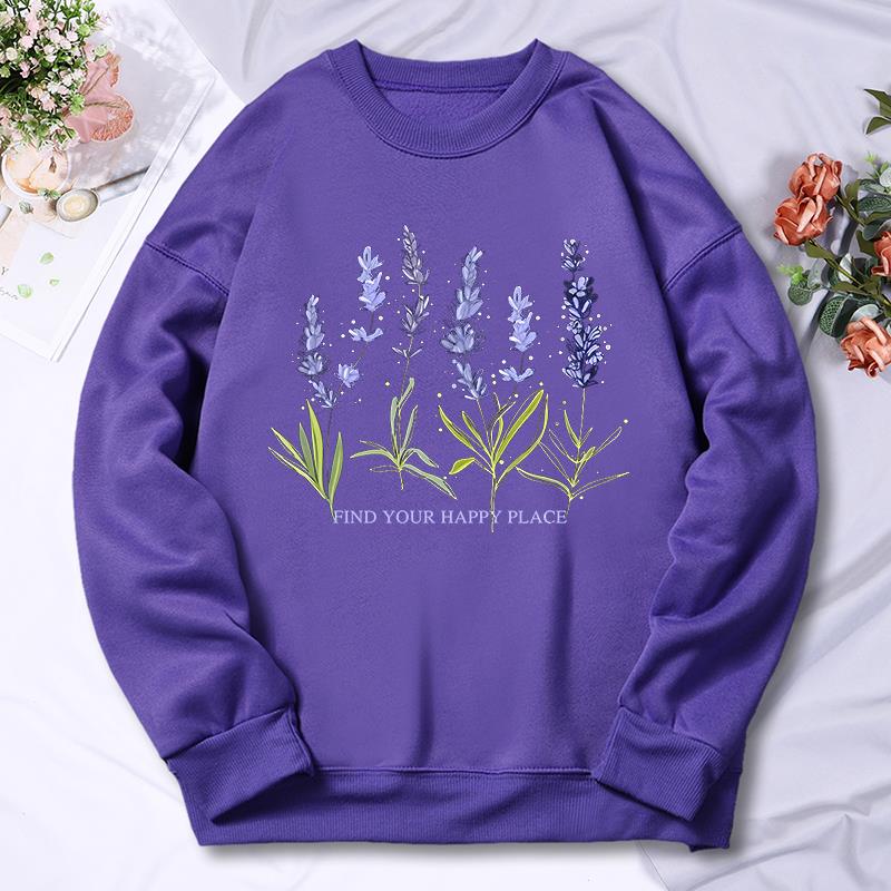 Beautiful Of Lavender Printing - Oversized Crewneck Fleece のレビューと価格
