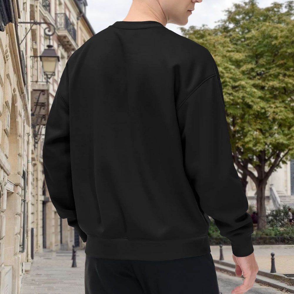 Men's Black Crewneck Sweatshir - Street Fashion New York のレビューと価格